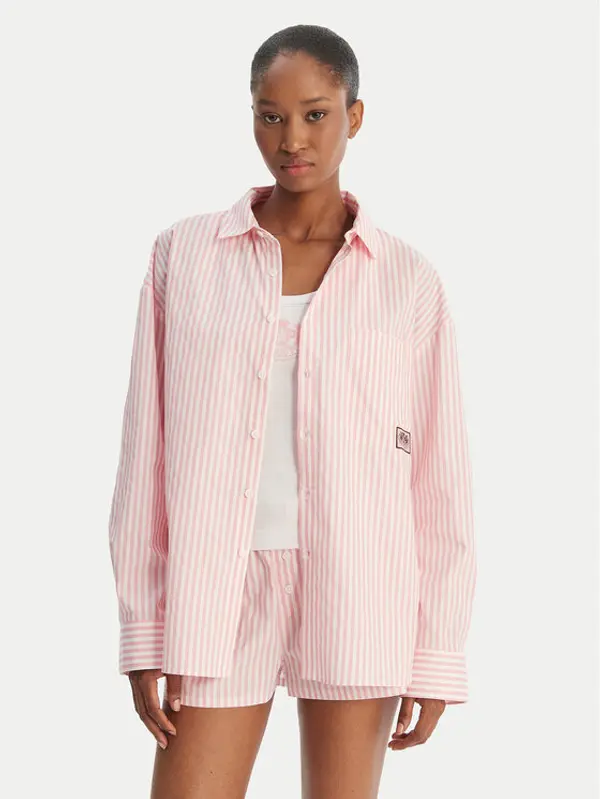 Juicy Couture Juicy Couture Košulja Dog Crest JCYPT126861 Ružičasta Relaxed Fit