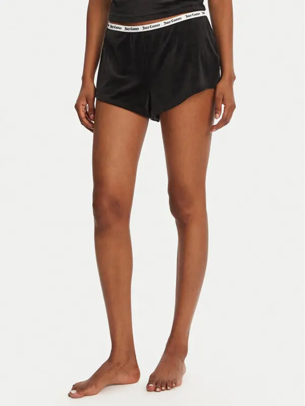Juicy Couture Juicy Couture Kratke pidžama hlače Austyn JCLHS125502 Crna Regular Fit