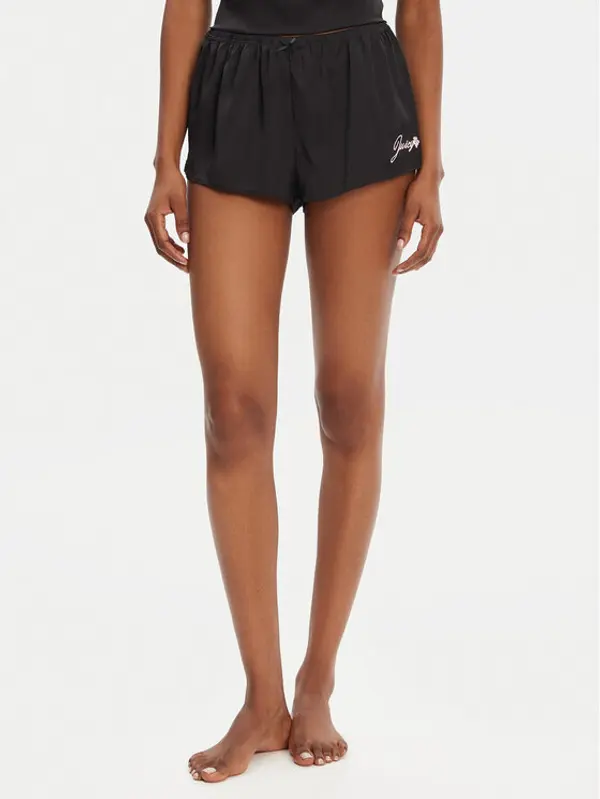 Juicy Couture Juicy Couture Kratke pidžama hlače JCLHS125512 Crna Regular Fit