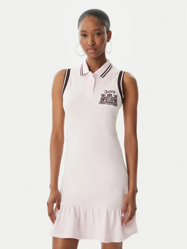 Juicy Couture Juicy Couture Ljetna haljina Juicy Peplum JCGED126016 Ružičasta Regular Fit