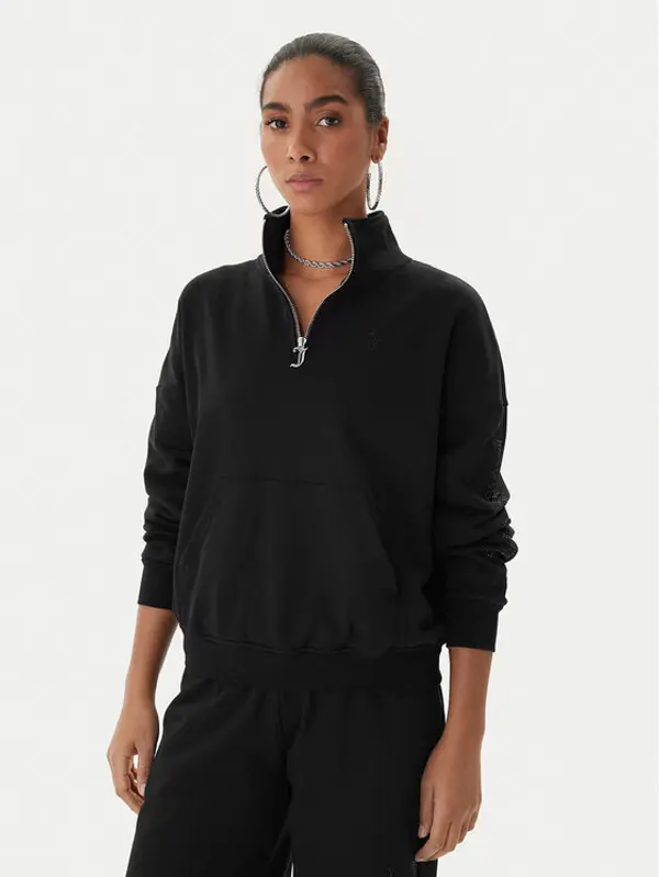 Juicy Couture Juicy Couture Majica dugih rukava Castella JCWAS225319 Crna Oversize