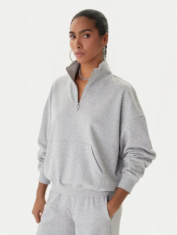 Juicy Couture Juicy Couture Majica dugih rukava Castella JCWAS225319 Siva Oversize