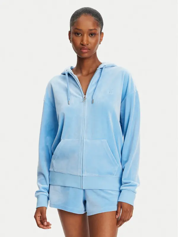 Juicy Couture Juicy Couture Majica dugih rukava Halan JCWAS24342 Plava Oversize