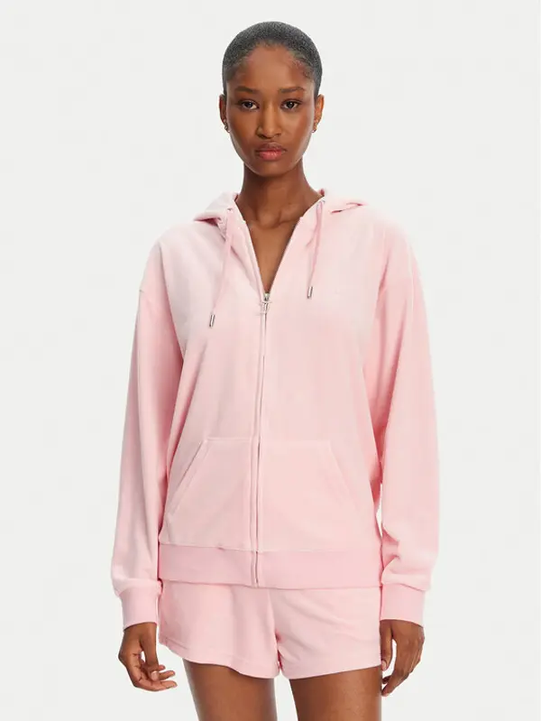Juicy Couture Juicy Couture Majica dugih rukava Halan JCWAS24342 Ružičasta Oversize