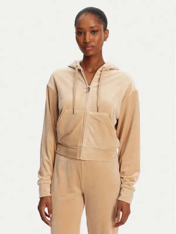Juicy Couture Juicy Couture Majica dugih rukava Iccle JCWAS125308 Bež Loose Fit