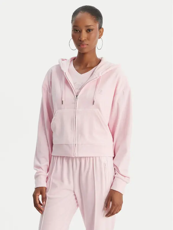 Juicy Couture Juicy Couture Majica dugih rukava Iccle JCWAS126304 Ružičasta Oversize