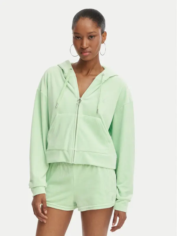 Juicy Couture Juicy Couture Majica dugih rukava Iccle JCWAS126304 Zelena Oversize