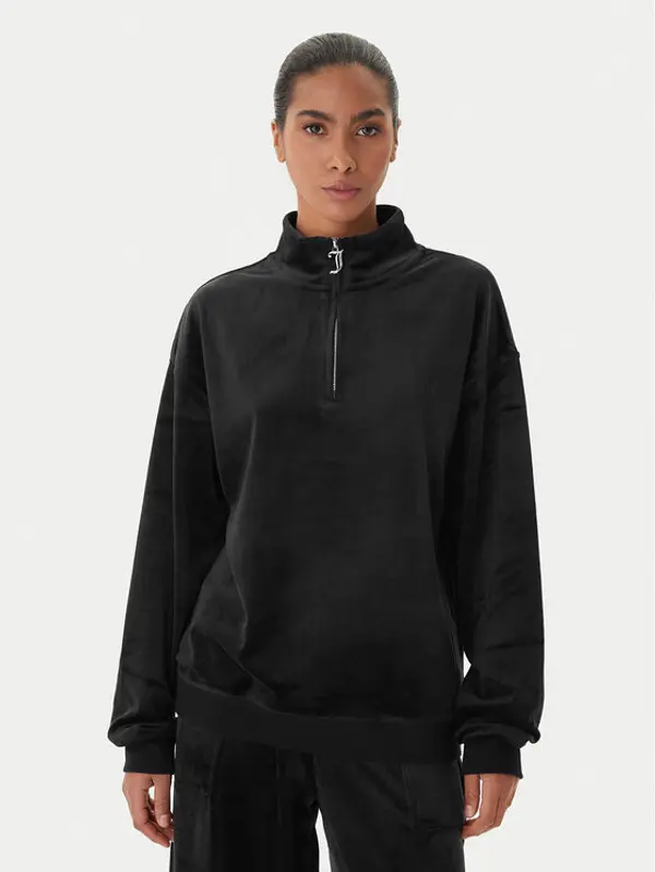 Juicy Couture Juicy Couture Majica dugih rukava JCBAS224810 Crna Regular Fit