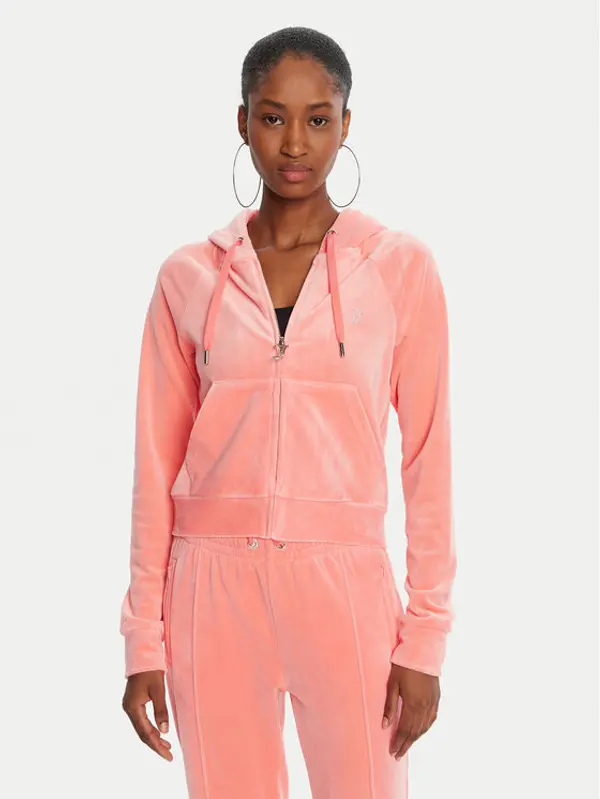 Juicy Couture Juicy Couture Majica dugih rukava Madison JCWA122001 Narančasta Slim Fit