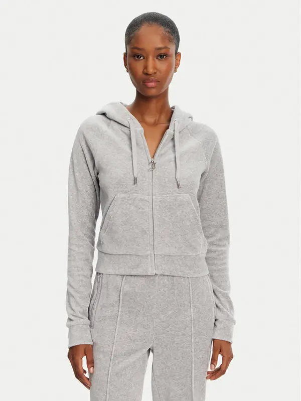 Juicy Couture Juicy Couture Majica dugih rukava Madison JCWA122001 Siva Slim Fit