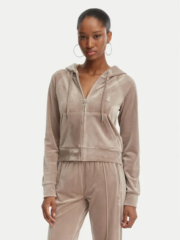 Juicy Couture Juicy Couture Majica dugih rukava Madison JCWAS126326 Bež Slim Fit