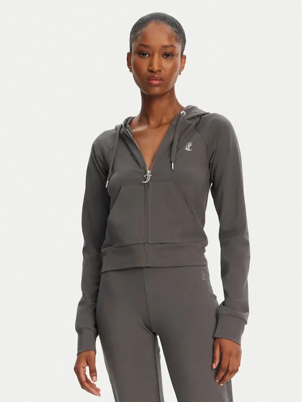 Juicy Couture Juicy Couture Majica dugih rukava Ola JCWAS125310 Siva Slim Fit