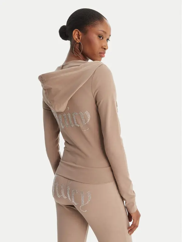 Juicy Couture Juicy Couture Majica dugih rukava Oola JCWAS126306 Bež Slim Fit
