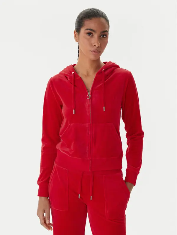 Juicy Couture Juicy Couture Majica dugih rukava Robertson JCAP176 Crvena Slim Fit