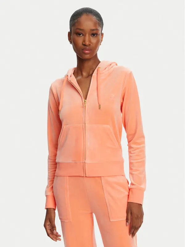Juicy Couture Juicy Couture Majica dugih rukava Robertson JCAP176 Narančasta Slim Fit