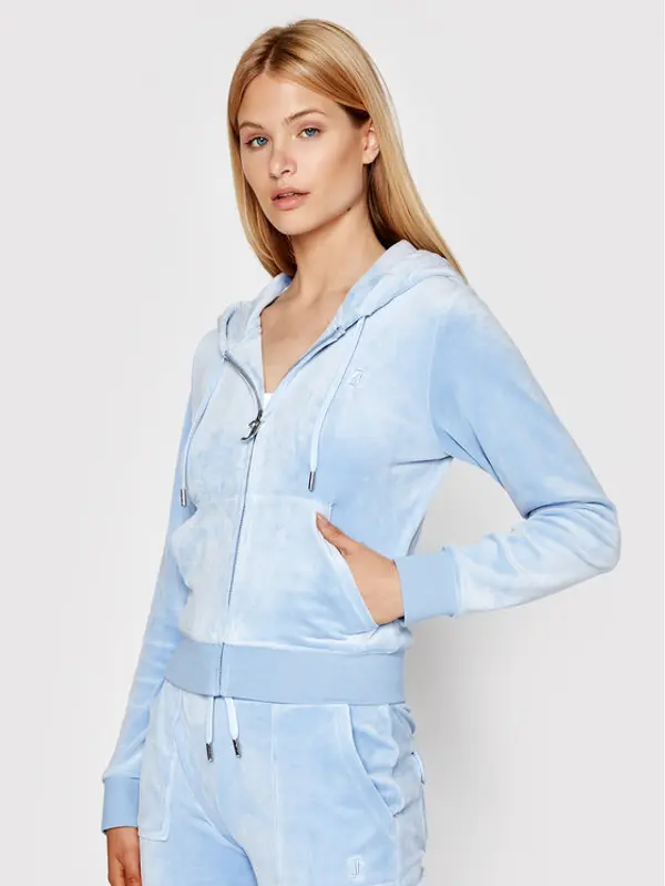 Juicy Couture Juicy Couture Majica dugih rukava Robertson JCAP176 Plava Slim Fit