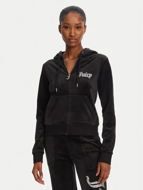 Juicy Couture Juicy Couture Majica dugih rukava Robertson JCBAS125805 Crna Regular Fit