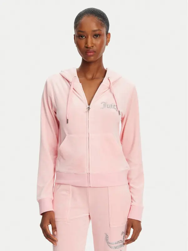 Juicy Couture Juicy Couture Majica dugih rukava Robertson JCBAS125805 Ružičasta Regular Fit