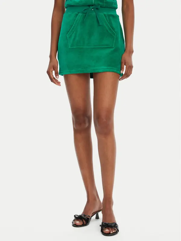 Juicy Couture Juicy Couture Mini suknja Heritage JCGGS125022 Zelena Slim Fit