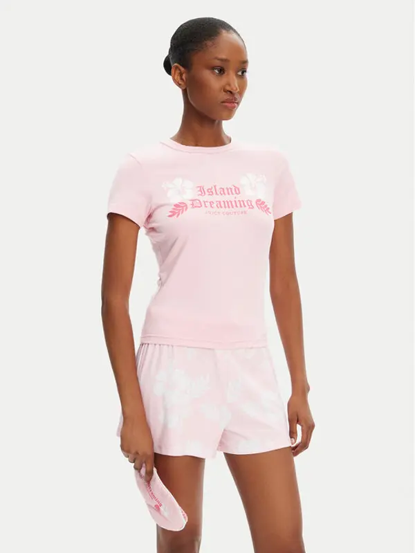 Juicy Couture Juicy Couture Pidžama Island Dreaming JCLPJ125507 Ružičasta Regular Fit