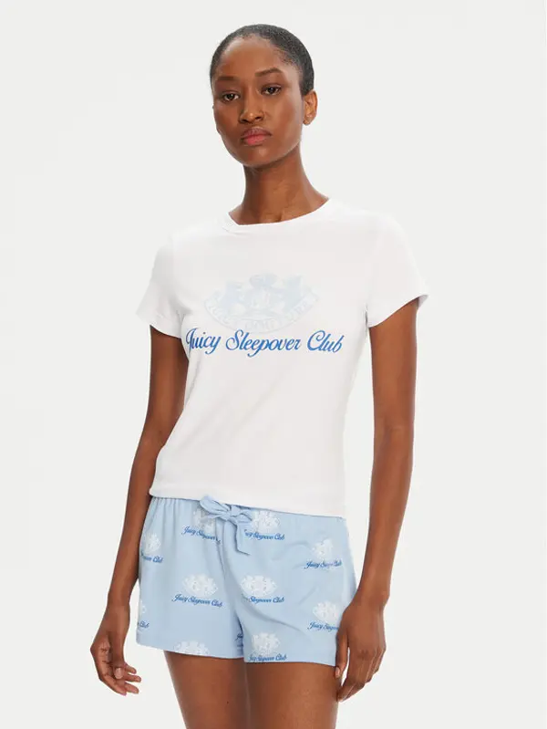 Juicy Couture Juicy Couture Pidžama Sleepover Club JCLPJ225501 Svijetloplava Regular Fit
