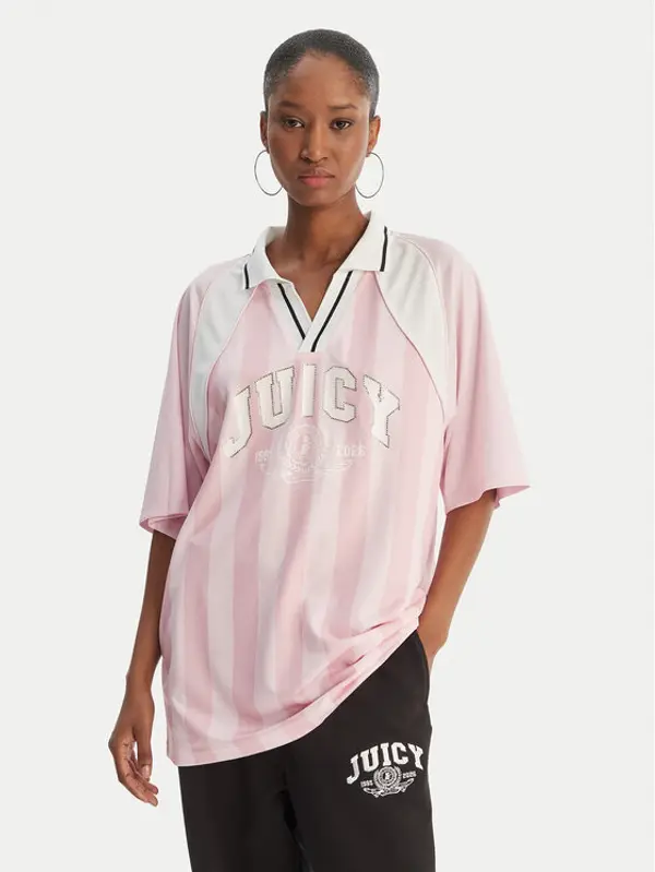 Juicy Couture Juicy Couture Polo Juicy Football JCSCT126407 Ružičasta Oversize