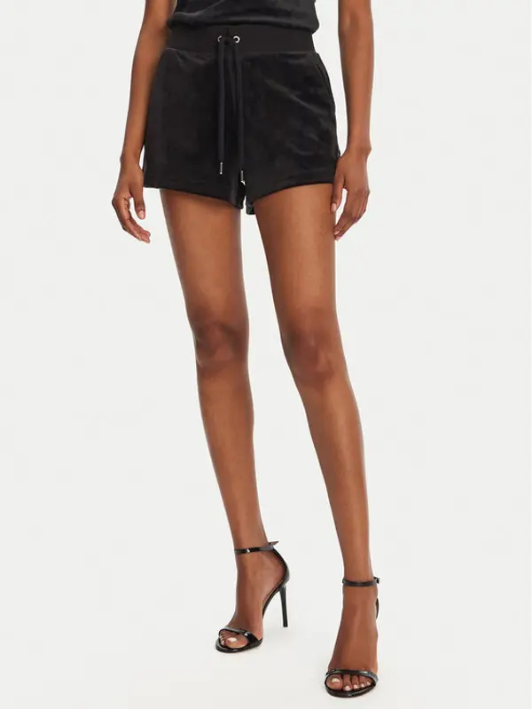 Juicy Couture Juicy Couture Sportske kratke hlače Eve JCBHS224801 Crna Regular Fit