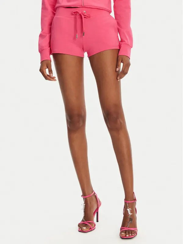 Juicy Couture Juicy Couture Sportske kratke hlače JCWHS125312 Ružičasta Loose Fit