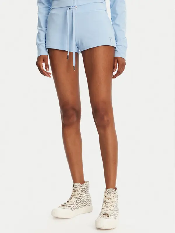 Juicy Couture Juicy Couture Sportske kratke hlače JCWHS125312 Svijetloplava Loose Fit