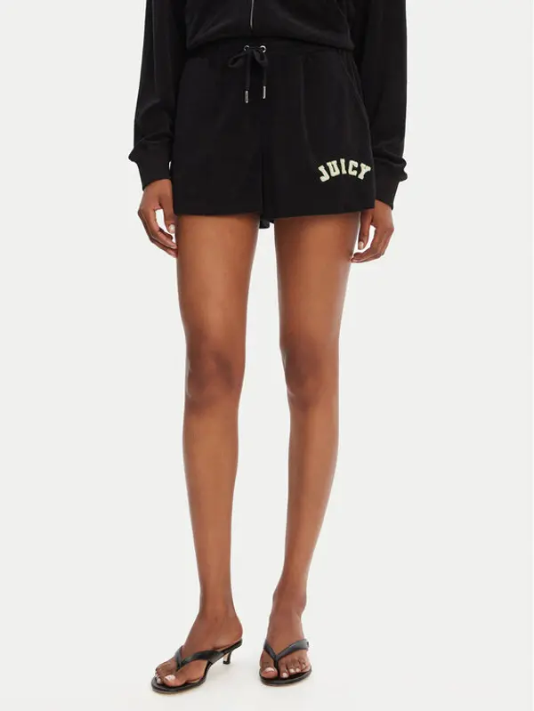Juicy Couture Juicy Couture Sportske kratke hlače Perkin JCWHS125322 Crna Relaxed Fit