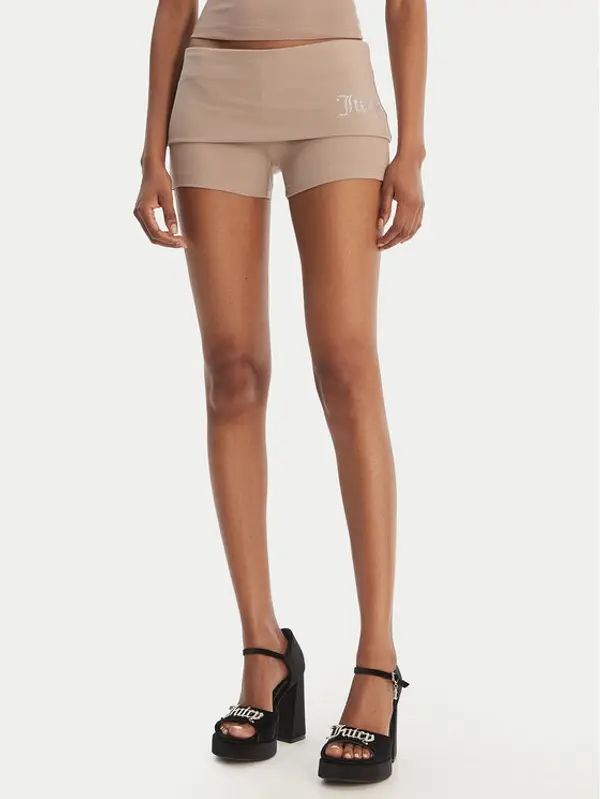 Juicy Couture Juicy Couture Sportske kratke hlače Roll Down JCWHS126307 Bež Slim Fit