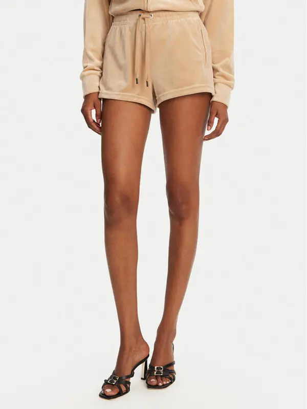 Juicy Couture Juicy Couture Sportske kratke hlače Tamia JCWH121001 Bež Regular Fit