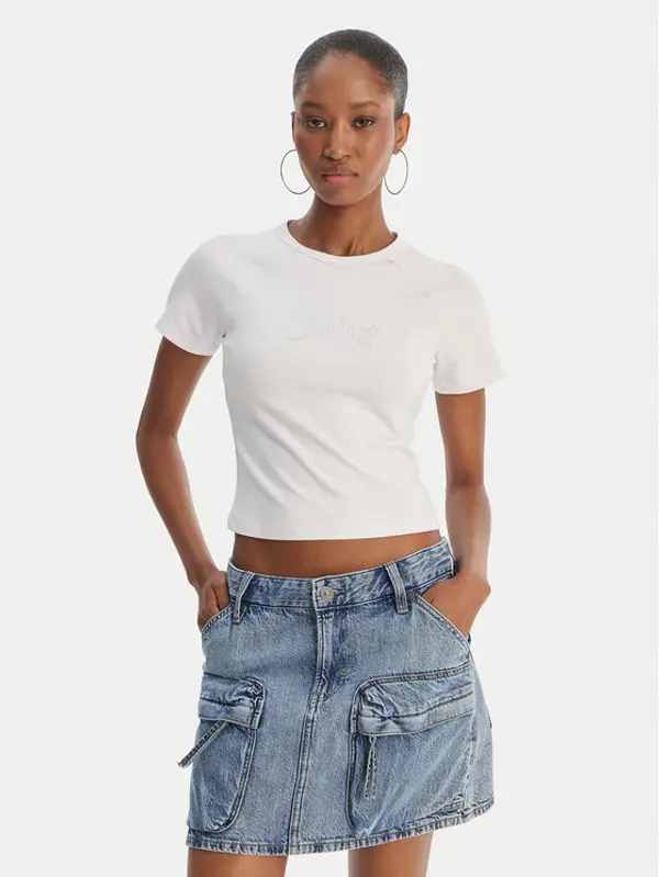 Juicy Couture Juicy Couture T-shirt Baby JCWCT126317 Bijela Slim Fit