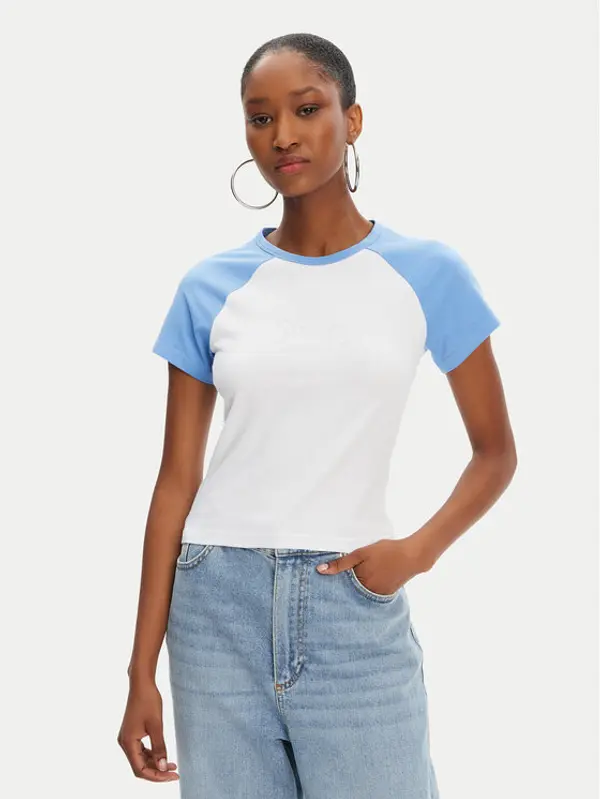 Juicy Couture Juicy Couture T-shirt Contrast JCWCT125307 Bijela Slim Fit