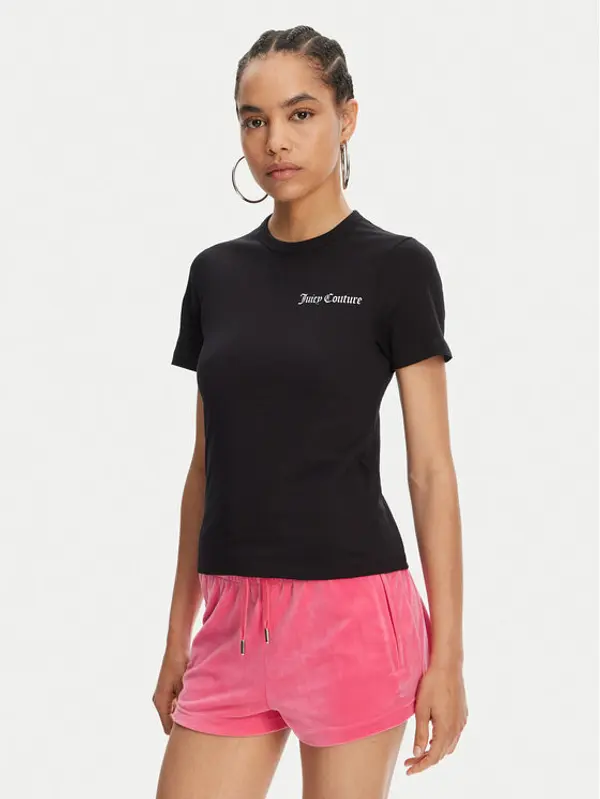 Juicy Couture Juicy Couture T-shirt La Beach JCWCT125319 Crna Regular Fit