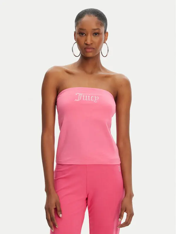 Juicy Couture Juicy Couture Top Babey JCWCT23310 Ružičasta Slim Fit