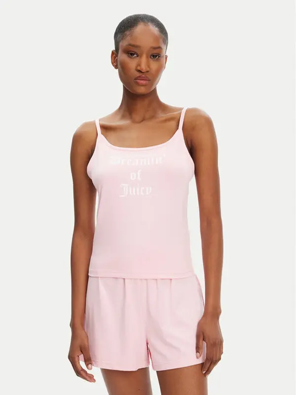 Juicy Couture Juicy Couture Top Dream Of Vest JCLCT125505 Ružičasta Slim Fit