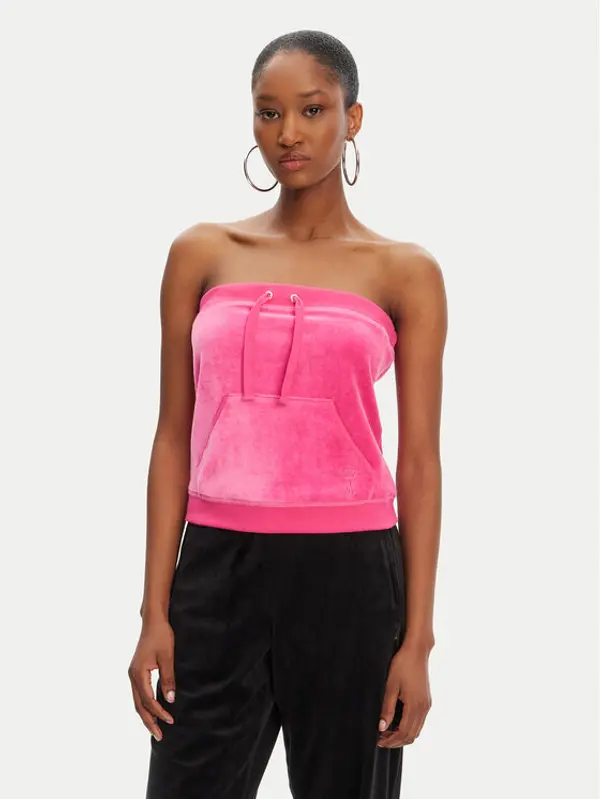 Juicy Couture Juicy Couture Top Heritage JCGCT125023 Ružičasta Slim Fit