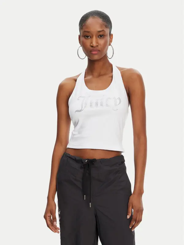 Juicy Couture Juicy Couture Top Tied JCWCT125306 Bijela Slim Fit