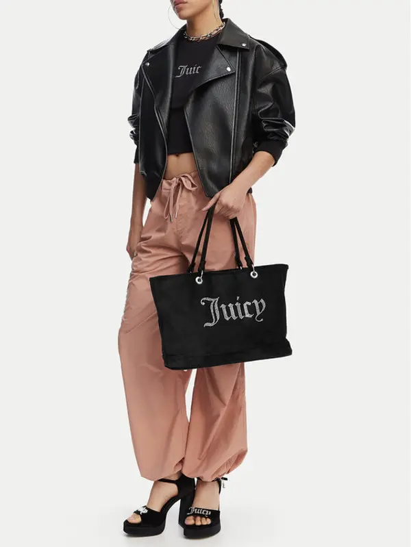 Juicy Couture Juicy Couture Torbica CEO-BEJXT5463WPO Crna