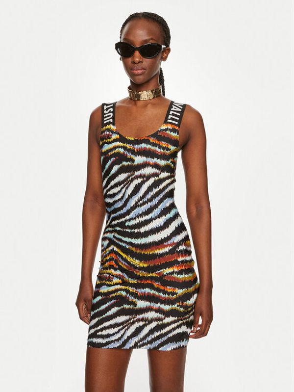 Just Cavalli Just Cavalli Haljina za svaki dan 76PAO9B0 Šarena Slim Fit