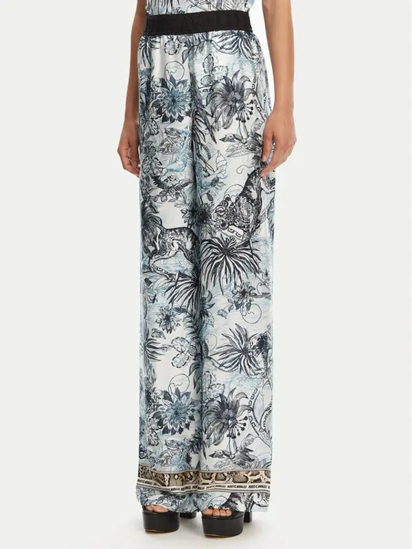 Just Cavalli Just Cavalli Hlače 78PAA120 Plava Loose Fit