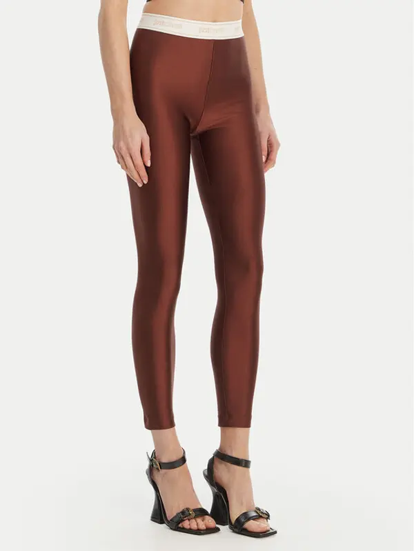 Just Cavalli Just Cavalli Leggings 80PAC100 J0108 Smeđa Skinny Fit