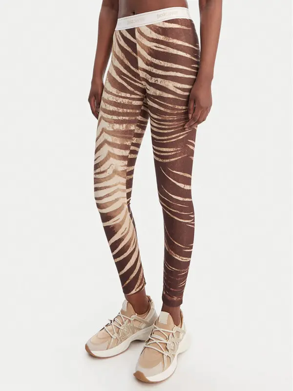 Just Cavalli Just Cavalli Leggings 80PAC100 JS558 Smeđa Skinny Fit