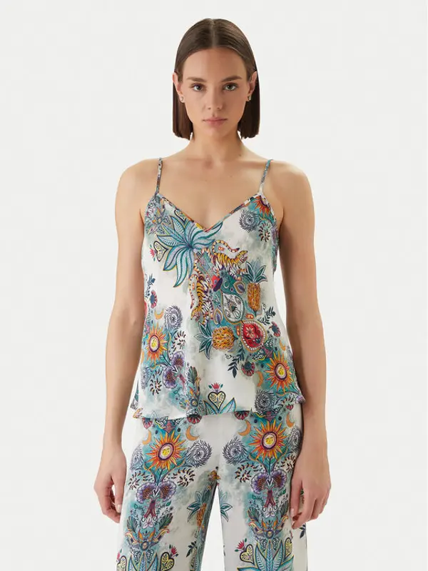 Just Cavalli Just Cavalli Majica 80PAM201 NS837 Svijetloplava Relaxed Fit