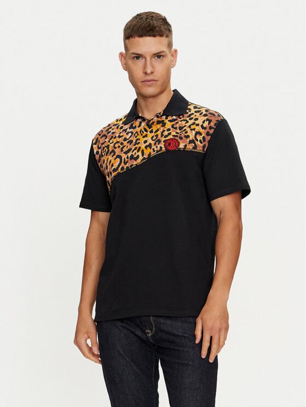 Just Cavalli Just Cavalli Polo 76OAG6R2 Crna Regular Fit