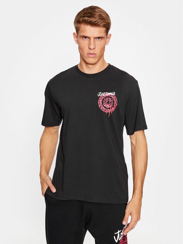 Just Cavalli Just Cavalli T-shirt 75OAHG03 Crna Regular Fit