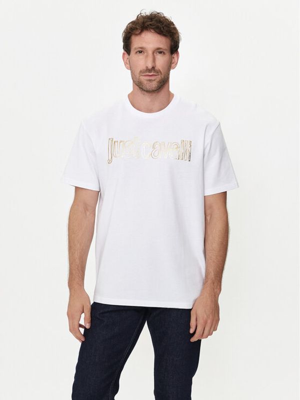 Just Cavalli Just Cavalli T-shirt 76OAHG15 Bijela Regular Fit