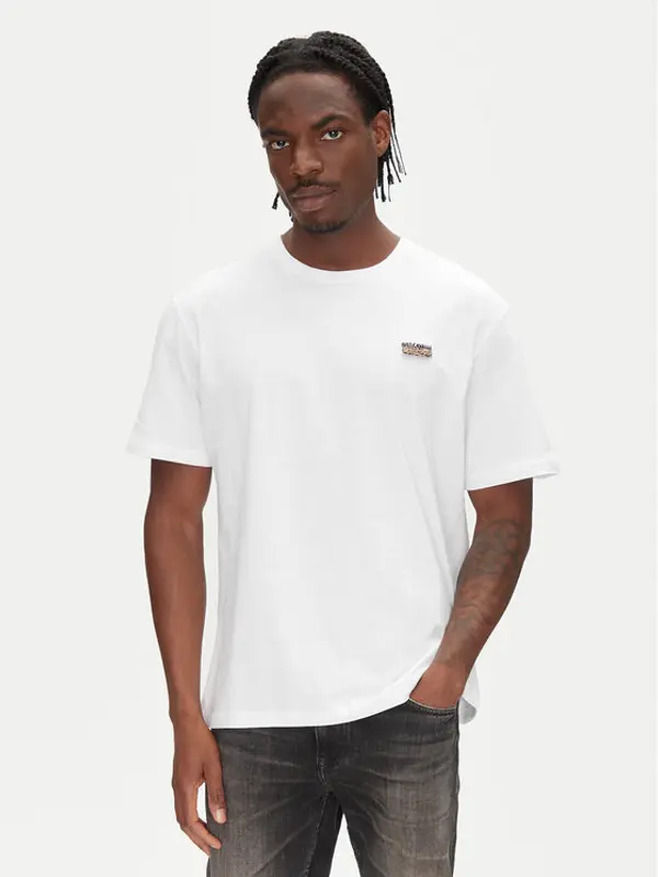 Just Cavalli Just Cavalli T-shirt 78OAHE11 Bijela Regular Fit