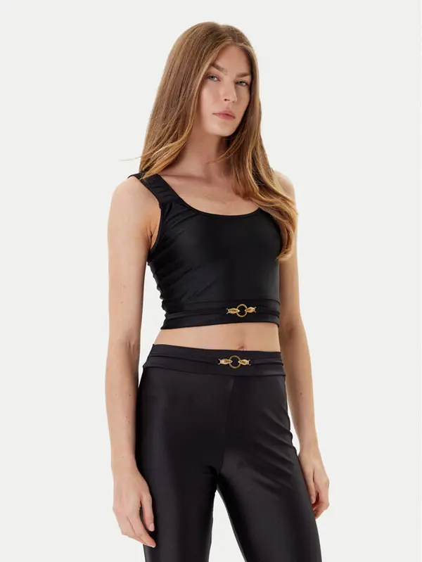 Just Cavalli Just Cavalli Top 78PAM2A6 Crna Slim Fit